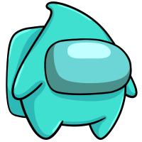 Among Us Cyan Plushie